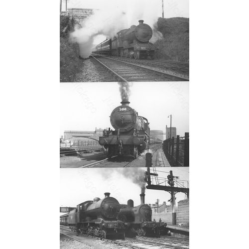 241 - Railway. Overseas Traction - IRELAND. A selection of approx. 100, black and white, postcard sized pr... 