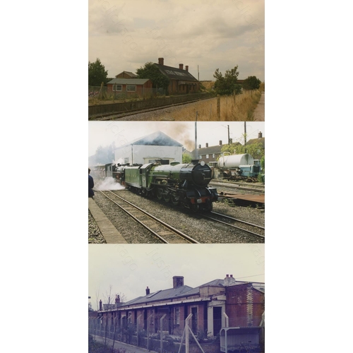 264 - Railway. Infrastructure. A large collection of approx. 450 colour postcard size prints. The prints f... 