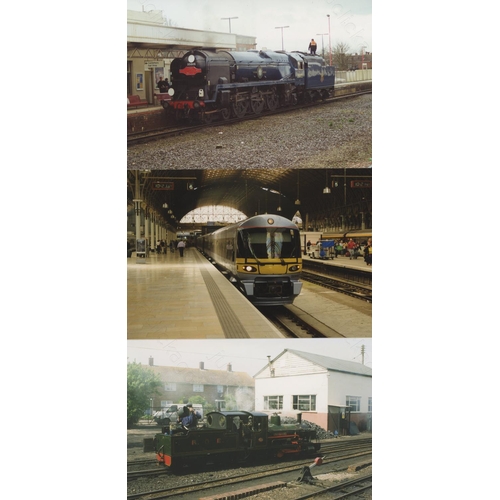 264 - Railway. Infrastructure. A large collection of approx. 450 colour postcard size prints. The prints f... 