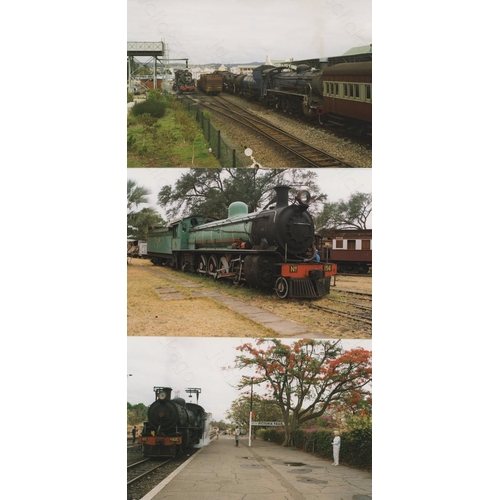 266 - Railway. Overseas Traction - South Africa. A small selection of approx. 114 colour prints, postcard ... 