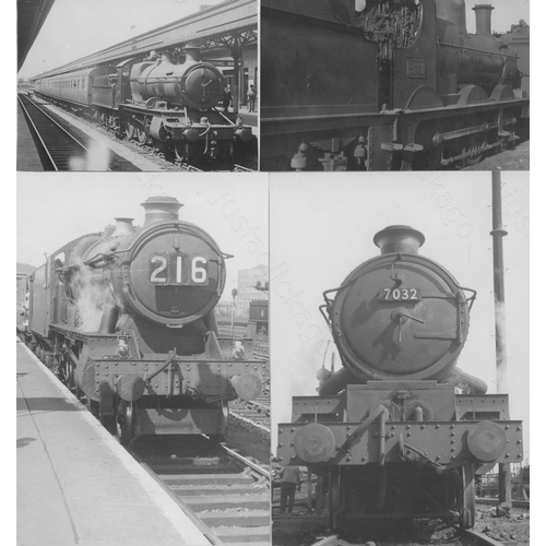 41 - Railway. G.W.R./B.R. Steam locomotives. A small selection of ex GWR locomotives during B.R. years. T... 