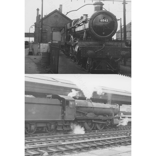 41 - Railway. G.W.R./B.R. Steam locomotives. A small selection of ex GWR locomotives during B.R. years. T... 