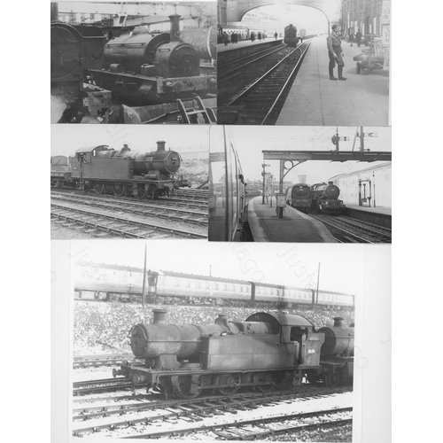 41 - Railway. G.W.R./B.R. Steam locomotives. A small selection of ex GWR locomotives during B.R. years. T... 