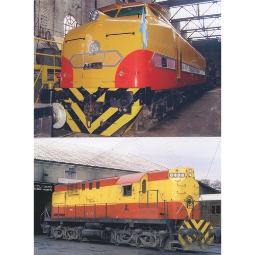 42 - Railway. Overseas Traction - ARGENTINA. An album of colour and black and white prints, 6