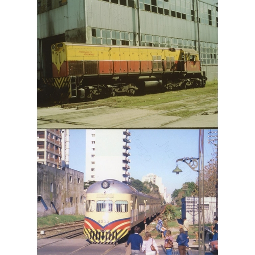 42 - Railway. Overseas Traction - ARGENTINA. An album of colour and black and white prints, 6