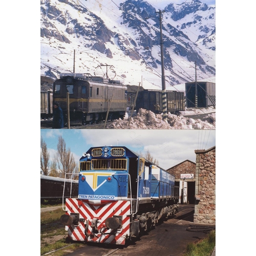 42 - Railway. Overseas Traction - ARGENTINA. An album of colour and black and white prints, 6