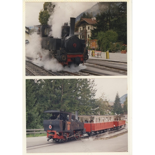 43 - Railway. Overseas Traction - AUSTRIA. An album of colour prints, mainly 7