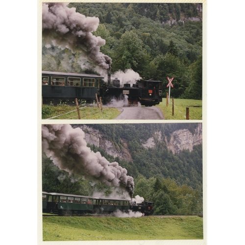 43 - Railway. Overseas Traction - AUSTRIA. An album of colour prints, mainly 7