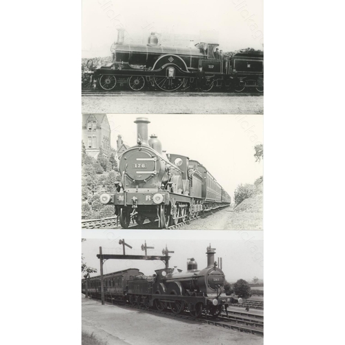 44 - Railway. Pre-Grouping - Midland Railway. An album of mainly black and white, postcard size prints. T... 