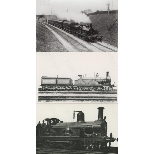 44 - Railway. Pre-Grouping - Midland Railway. An album of mainly black and white, postcard size prints. T... 