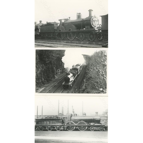 44 - Railway. Pre-Grouping - Midland Railway. An album of mainly black and white, postcard size prints. T... 