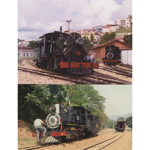 46 - Railway. Overseas Traction - BRAZIL. An album of  mostly 7