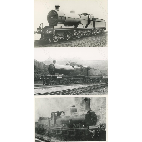 48 - Railway. Pre-Grouping - Midland Railway. An album of mainly black and white, postcard size prints. T... 