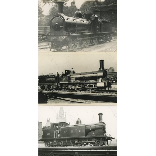 49 - Railway. Pre-Grouping - Scotland. An album of mainly black and white, postcard size prints. There ar... 