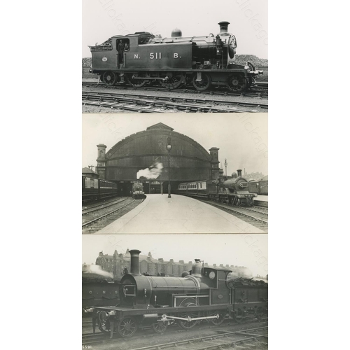 49 - Railway. Pre-Grouping - Scotland. An album of mainly black and white, postcard size prints. There ar... 