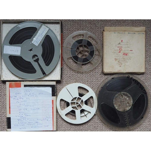 507 - Railway colour cine film, standard 8mm. Six reels of standard 8mm film. This selection has films lab... 