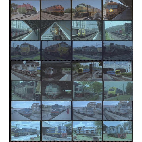 54 - Railway. Overseas Traction - WORLD. A folder of approx. 2000 x 35mm colour negatives, with a few pag...