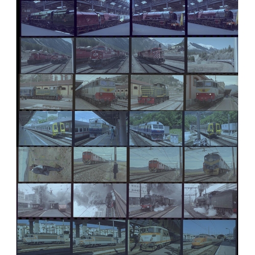 64 - Railway. Overseas Traction - World. A folder of approx. 1000 x 35mm colour negatives with a few blac... 