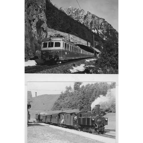 67 - Railway. Overseas Traction. A selection of approx. 75, black and white prints, in assorted sizes (se... 