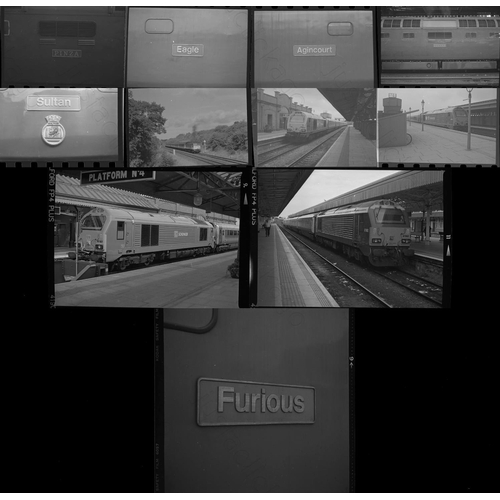 75 - Railway. Modern Traction. A small selection of approx. 70, mostly 35mm, black and white and a few co... 