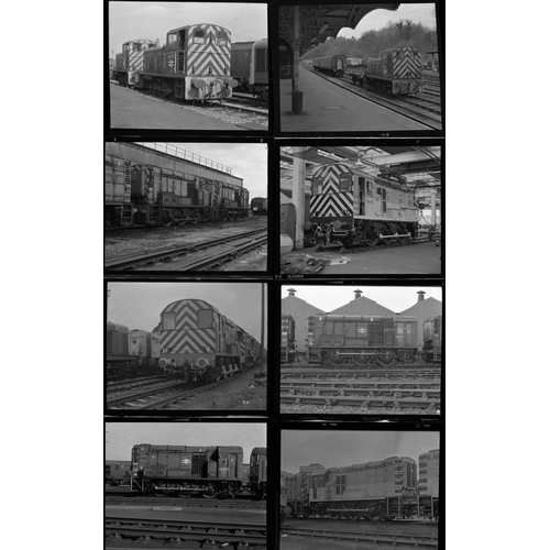 80 - Railway. Modern Traction. Approx. 100 x 35mm and a few medium format, individual black and white neg... 