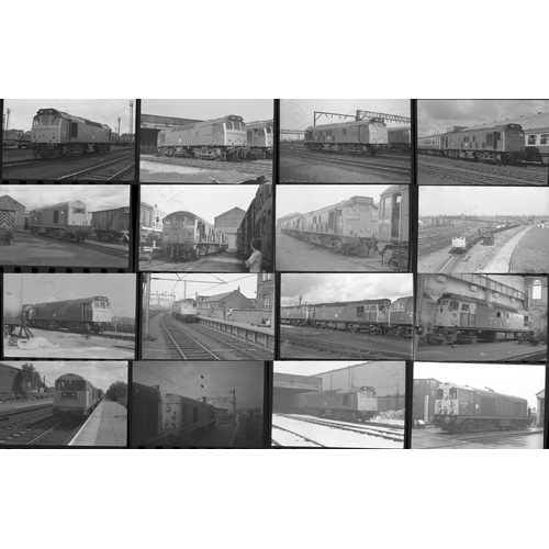 81 - Railway. Modern Traction. Approx. 100 x 35mm and a few medium format, individual black and white neg... 