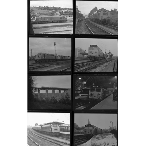 82 - Railway. Original black & white, individual, medium format negatives by John Vaughan.
Approx. 128. L... 