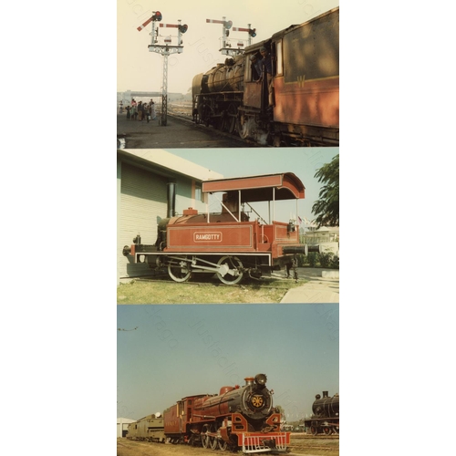 87 - Railway. Overseas Traction - INDIA & PAKISTAN. A good selection of working steam taken in India (mos... 