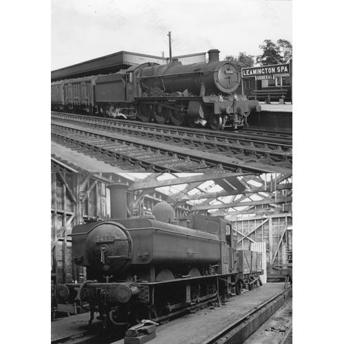 1 - Railway. BR Steam. An assortment of approx. 110 black and white, 7