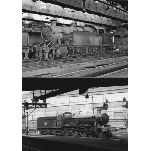 1 - Railway. BR Steam. An assortment of approx. 110 black and white, 7