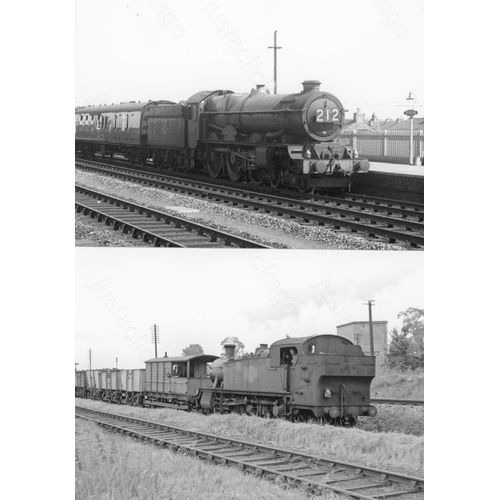 1 - Railway. BR Steam. An assortment of approx. 110 black and white, 7