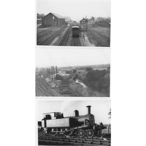 120 - Railway. B.R. Steam. A good collection of approx. 200, black and white, postcard size prints (a few ... 