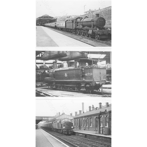 120 - Railway. B.R. Steam. A good collection of approx. 200, black and white, postcard size prints (a few ... 