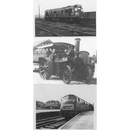 120 - Railway. B.R. Steam. A good collection of approx. 200, black and white, postcard size prints (a few ... 