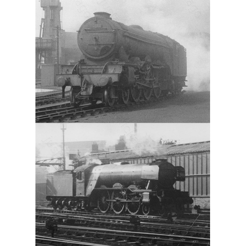 127 - Railway. BR Steam. An assortment of approx. 78 black and white, 7