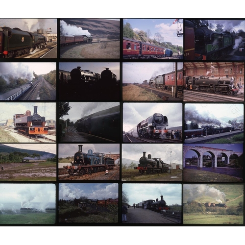 135 - Railway. Preserved Steam. A large collection of approx. 1200 x 35mm colour slides on mixed film stoc... 