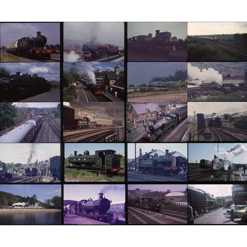 135 - Railway. Preserved Steam. A large collection of approx. 1200 x 35mm colour slides on mixed film stoc... 