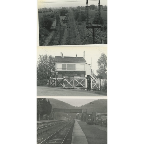 143 - Railway. Infrastructure . A selection of approx. 220, black and white and colour prints, mostly post... 