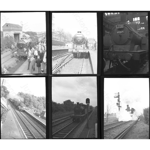 168 - Railway. B.R. Steam. A small selection of approx. 74, original, medium format, black and white, indi... 