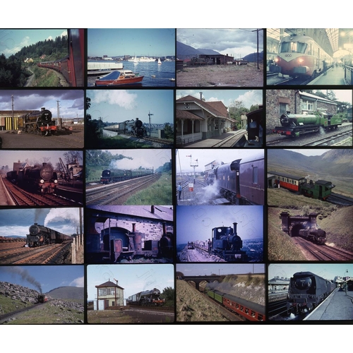 181 - Railway. B. R. Steam. A large collection of approx. 750 x 35mm, DUPLICATE and non-duplicate, colour ... 