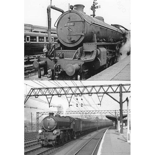 2 - Railway. BR Steam. An assortment of approx. 100 black and white, 7