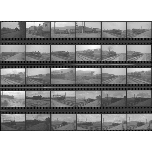 205 - Railway. B.R. Steam. A small collection of 35 black and white, 35mm negatives, mainly in strips. The... 