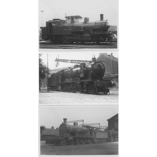 208 - Railway. Overseas Traction - FRANCE. A collection of approx. 250, black and white, postcard size pri... 