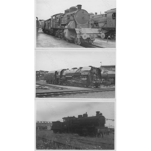 208 - Railway. Overseas Traction - FRANCE. A collection of approx. 250, black and white, postcard size pri... 