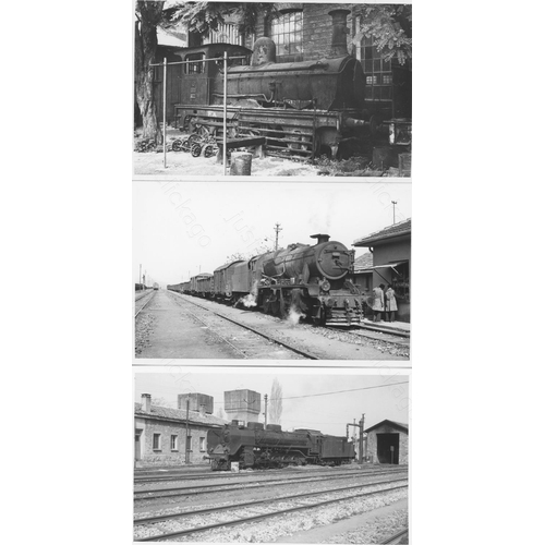 210 - Railway. Overseas Traction - TURKEY. A collection of approx. 125, black and white, postcard size pri... 