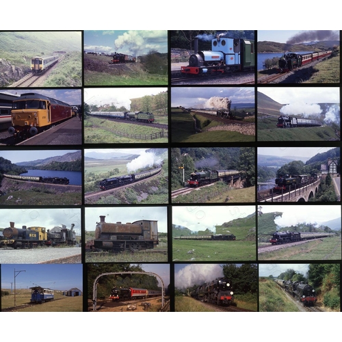 223 - Railway. Heritage Steam, Heritage Diesel and modern traction. A large collection of approx. 500 x 35... 