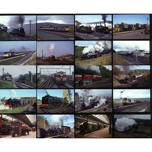 224 - Railway. Heritage Steam, Heritage Diesel and modern traction. A large collection of approx. 600+ x 3... 