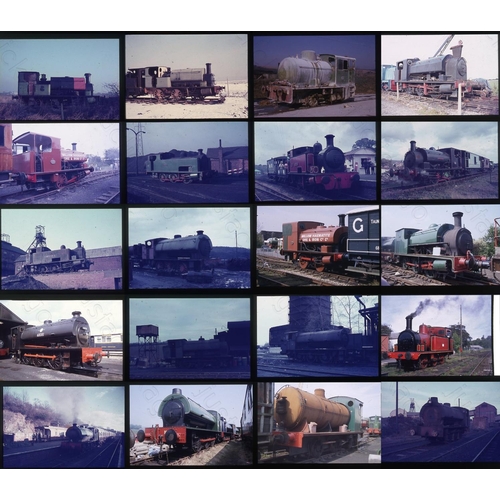 229 - Railway. Industrial. A plastic storage case containing approx.  284 x 35mm colour slides, mainly on ... 