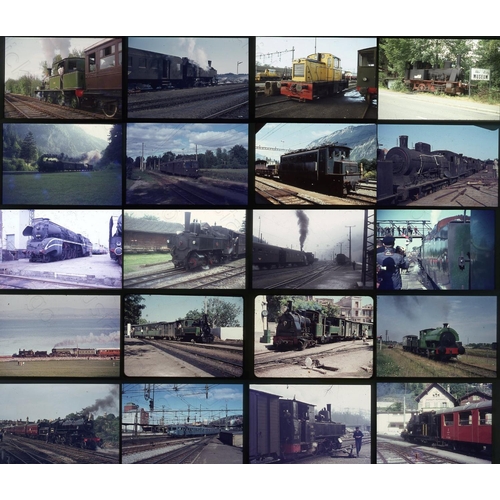 24 - Railway. An assortment of approx. 550+, 35mm colour slides on mixed film stock. The slides date from...