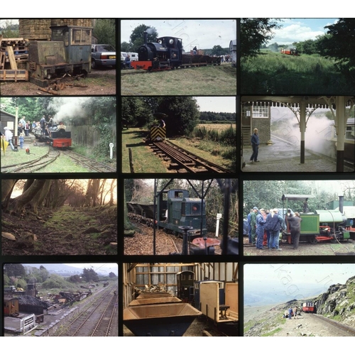 285 - Railway. Narrow Gauge. A slide storage case, containing approx. 350 x 35mm colour slides, mostly on ... 